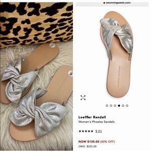 Loeffler Randall Silver Knot Slides